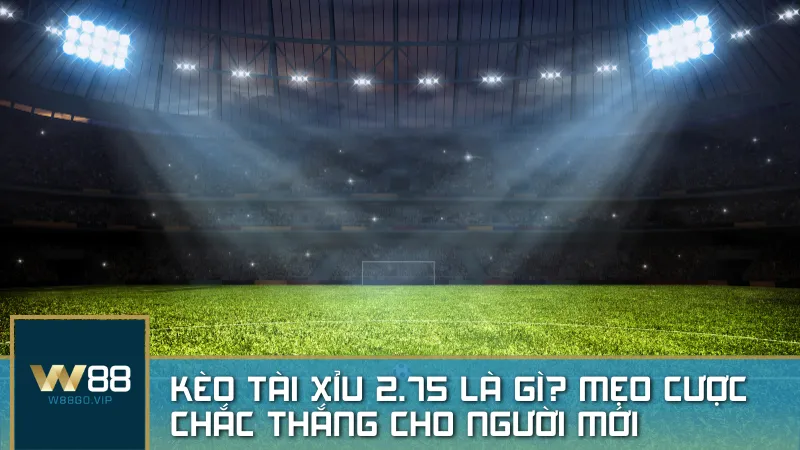 Kèo tài xỉu 2.75 là gì? Cách đọc kèo, tính tiền và mẹo cược hiệu quả