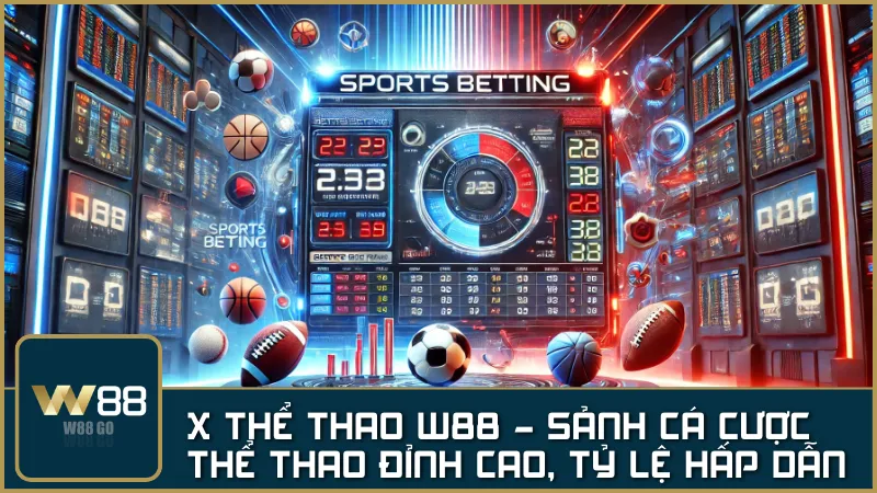 X Thể Thao W88 – Sảnh cá cược thể thao đỉnh cao, tỷ lệ hấp dẫn