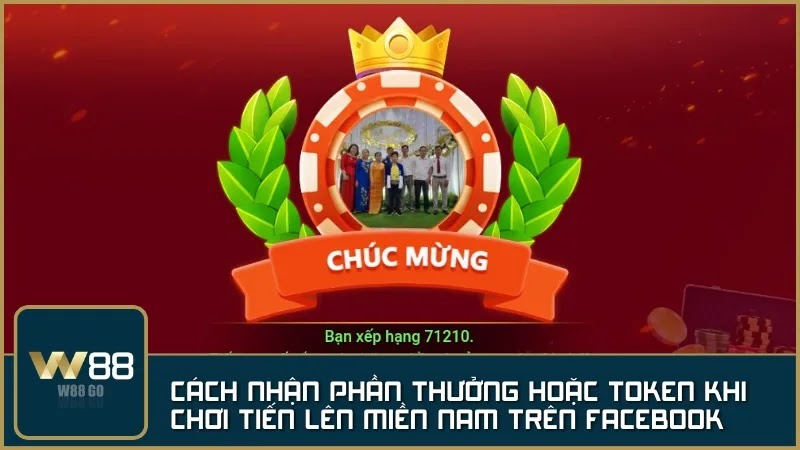 Cách nhận phần thưởng hoặc token khi chơi Tiến Lên Miền Nam trên Facebook